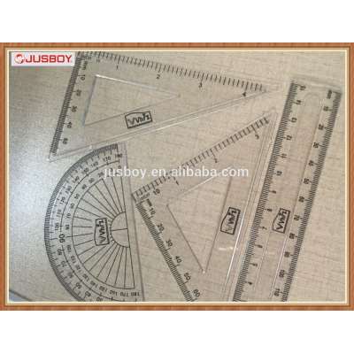 school geometry ruler set, protactor ,triangular ruler