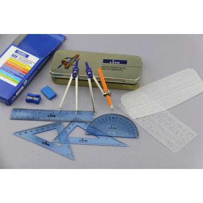 math set, mathematical set, mathematical instrument for student drawing